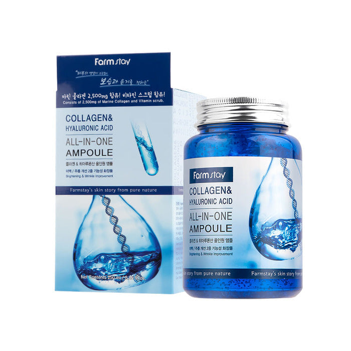 FarmStay Collagen & Hyaluronic Acid All-In-One Ampoule 250ml