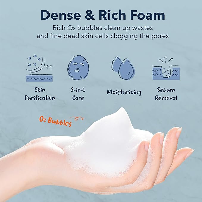 PUREDERM Deep Purifying Black O2 Bubble Mask Charcoal