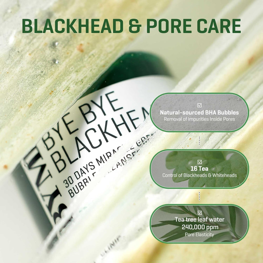 SOME BY MI Bye Bye Blackhead 30 Days Green Tea Tox Bubble Cleanser