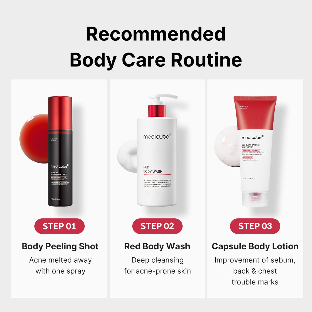 medicube Red Acne Body Peeling Shot