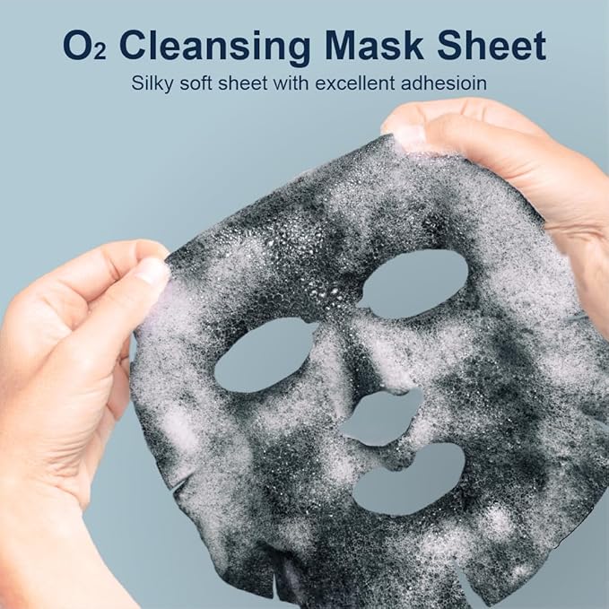 PUREDERM Deep Purifying Black O2 Bubble Mask Charcoal