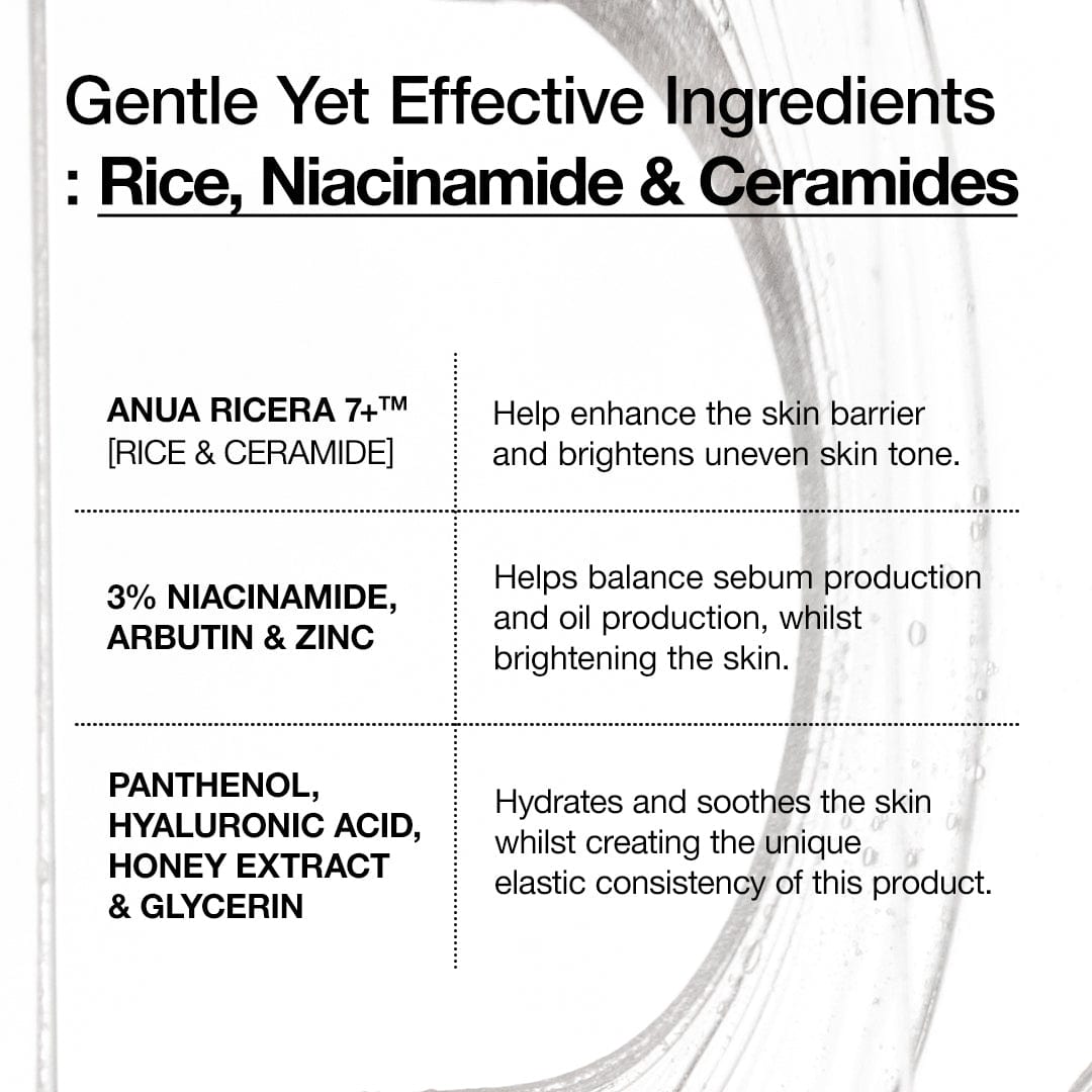 Anua Rice + Ceramide Hydrating Barrier Serum 50ml