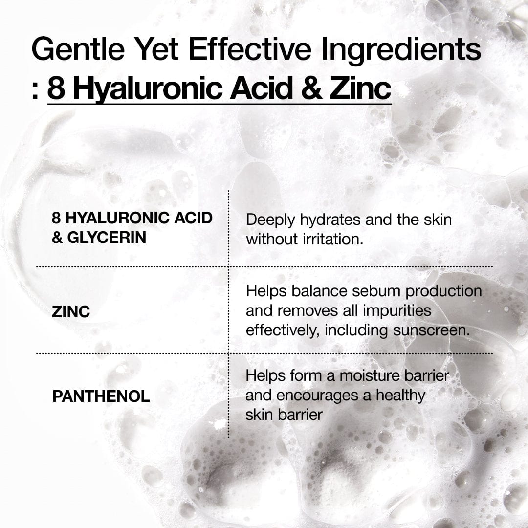 Anua 8 Hyaluronic Acid Hydrating Gentle Foaming Cleanser